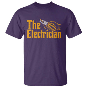 The Electrician T Shirt Vintage Wire Stripper Pliers Graphic TS10 Purple Print Your Wear