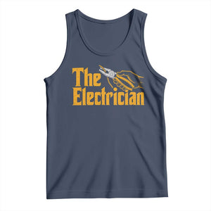 The Electrician Tank Top Vintage Wire Stripper Pliers Graphic TS10 Navy Print Your Wear