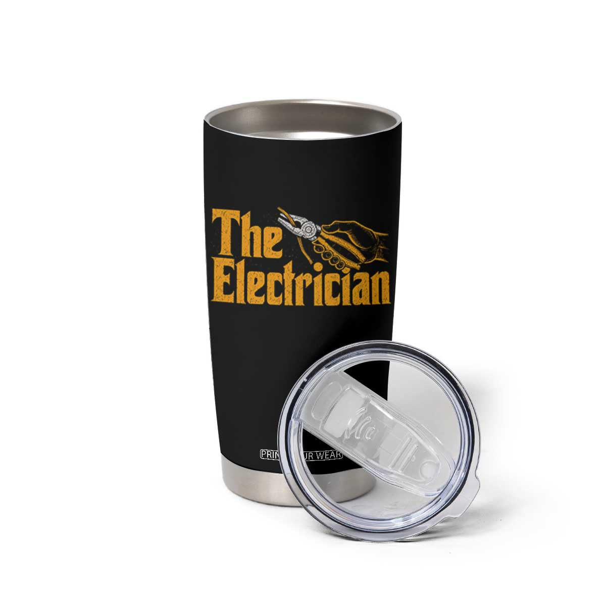 The Electrician Tumbler Cup Vintage Wire Stripper Pliers Graphic TS10 Print Your Wear