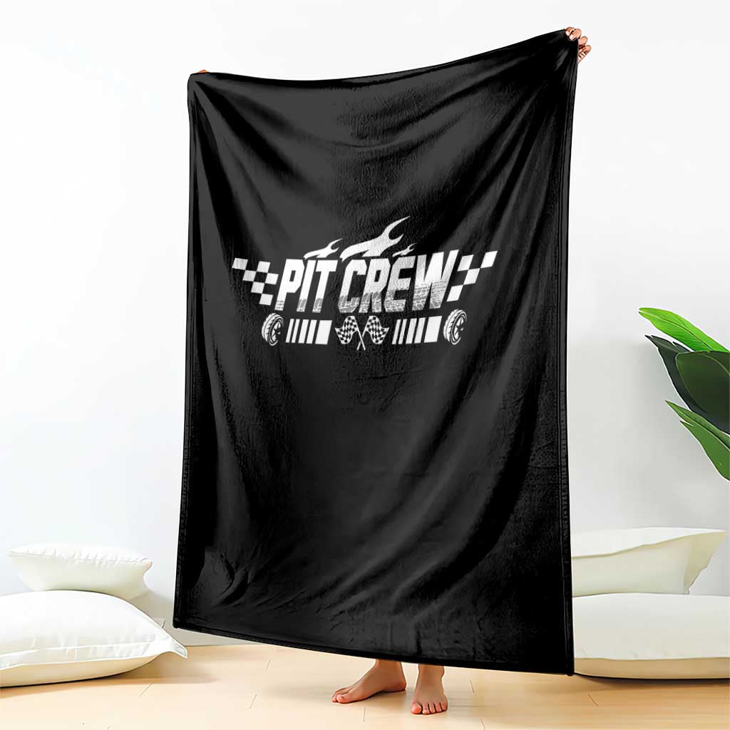 Pit Crew Throw Blanket Race Car Family Racing Birthday Hosting Parties TS10 Print Your Wear
