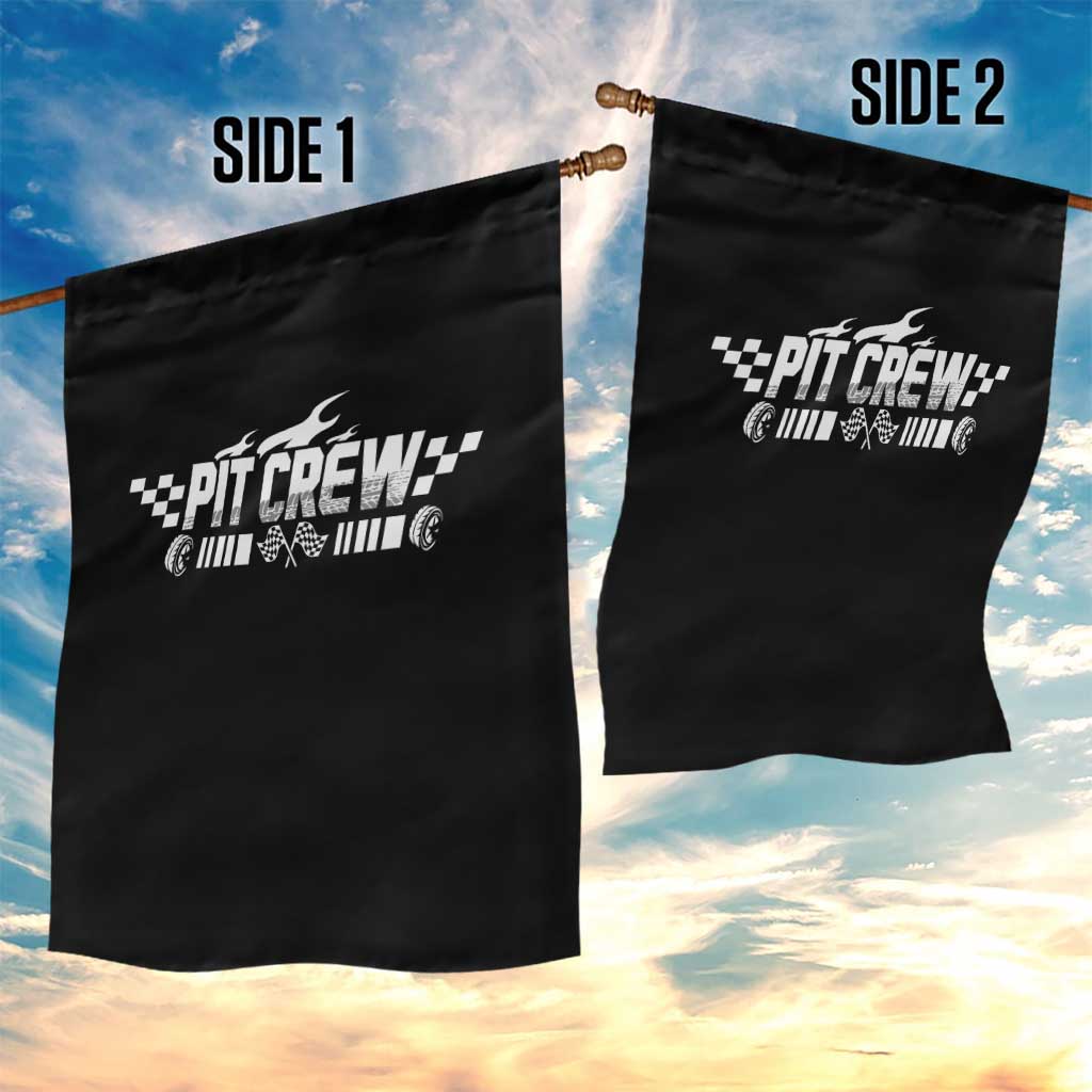 Pit Crew Garden Flag Race Car Family Racing Birthday Hosting Parties TS10 Print Your Wear
