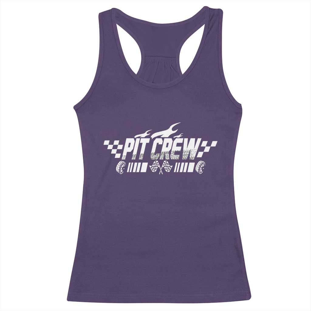 Pit Crew Racerback Tank Top Race Car Family Racing Birthday Hosting Parties TS10 Purple Print Your Wear