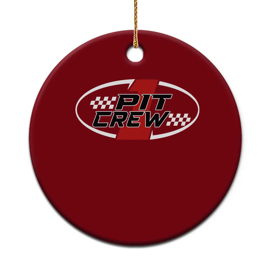 Pit Crew Ceramic Ornament Race Car Racing Birthday Hosting Parties TS10 1pc Red Print Your Wear