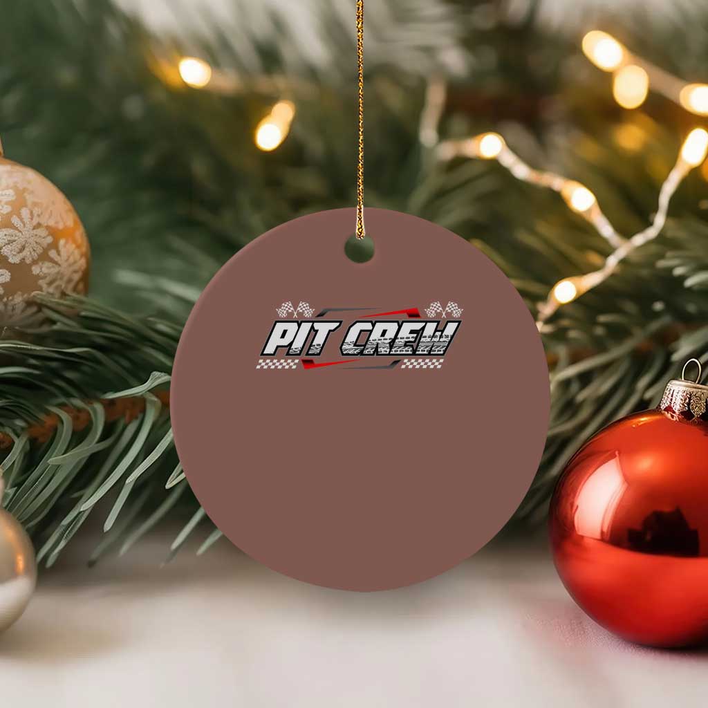 Pit Crew Ceramic Ornament Race Car Family Racing Birthday Parties TS10 1pc Mocha Print Your Wear