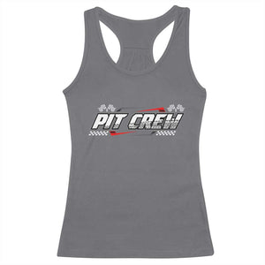 Pit Crew Racerback Tank Top Race Car Family Racing Birthday Parties TS10 Charcoal Print Your Wear