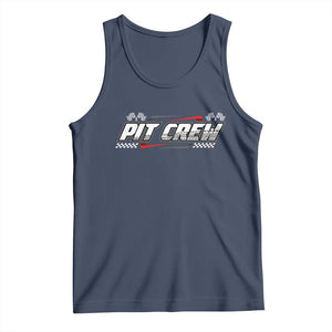 Pit Crew Tank Top Race Car Family Racing Birthday Parties TS10 Navy Print Your Wear