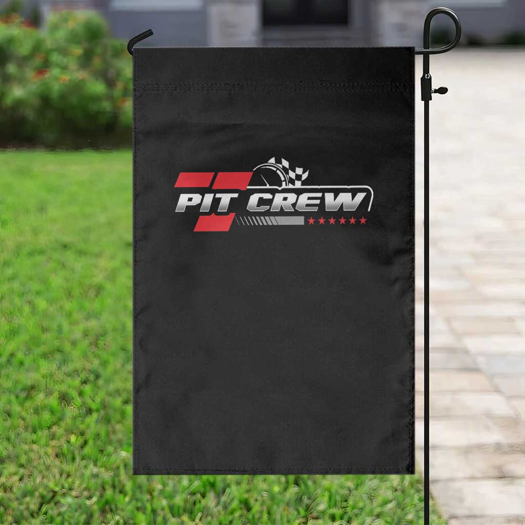 Pit Crew Garden Flag Family Racing Birthday Race Car TS10 Print Your Wear