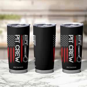 Pit Crew Tumbler Cup Racing Race Car American Flag TS10 Print Your Wear