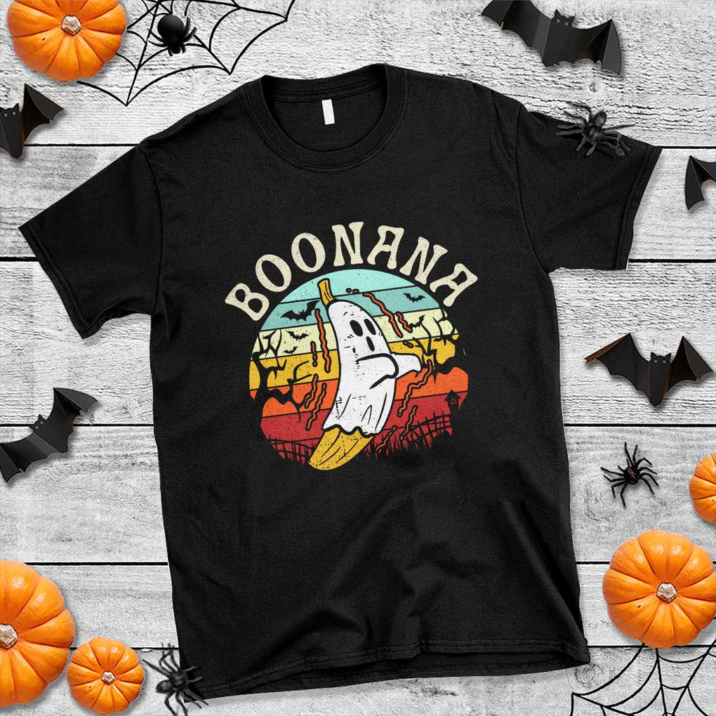 Boonana Cute Ghost Banana Halloween Costume T Shirt TS10 Black Print Your Wear