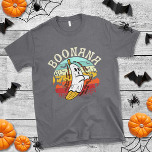 Boonana Cute Ghost Banana Halloween Costume T Shirt TS10 Charcoal Print Your Wear