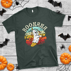 Boonana Cute Ghost Banana Halloween Costume T Shirt TS10 Dark Forest Green Print Your Wear