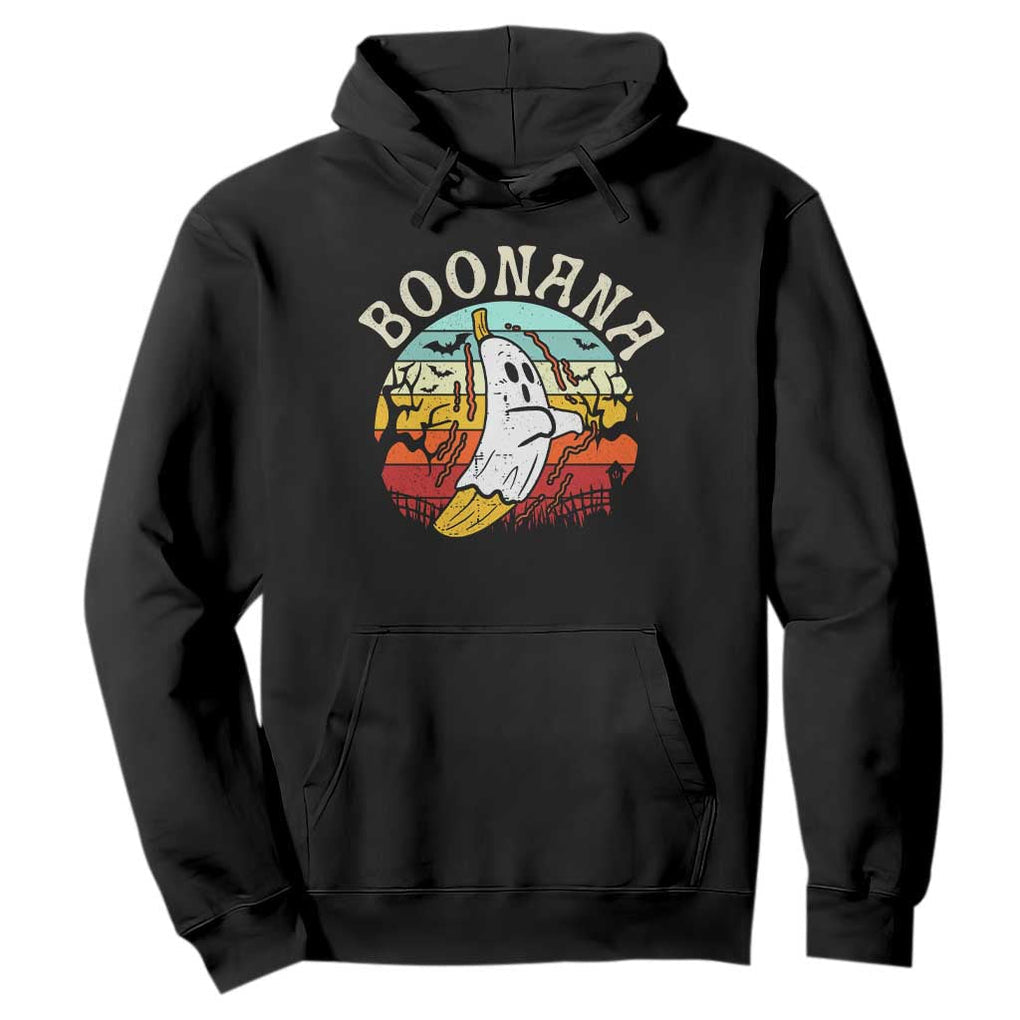Boonana Cute Ghost Banana Halloween Costume Hoodie TS10 Black Print Your Wear