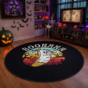 Boonana Cute Ghost Banana Halloween Costume Round Rug