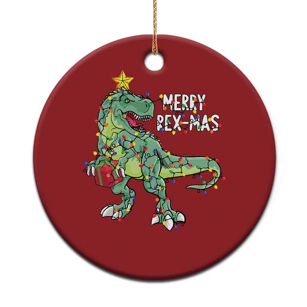 Dinosaur Xmas Tree Rex Christmas Ornament Merry Rex-Mas Xmas Pet Dino Trex TS10 Print Your Wear