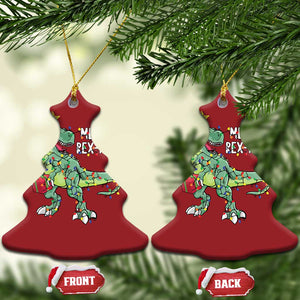 Dinosaur Xmas Tree Rex Christmas Ornament Merry Rex-Mas Xmas Pet Dino Trex TS10 Christmas Tree Red Print Your Wear