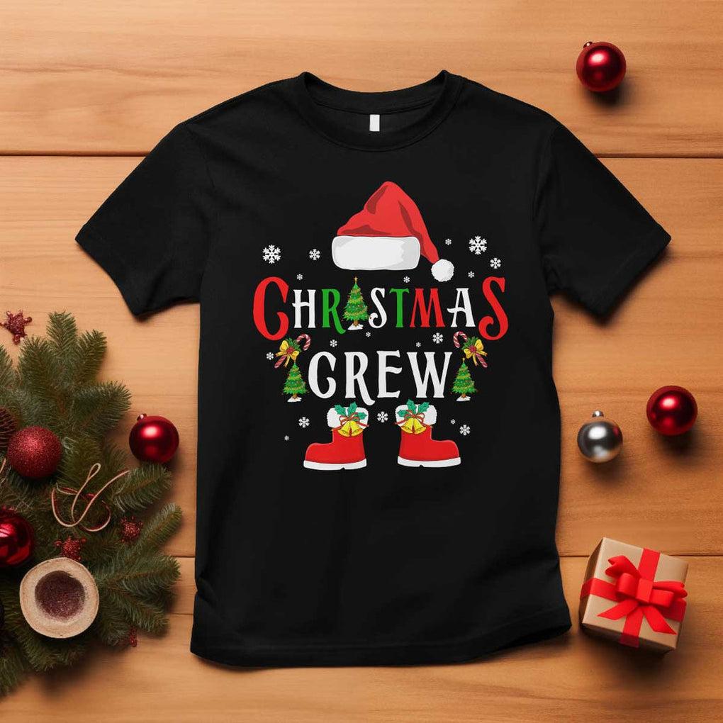 Christmas Crew T Shirt Merry and Bright Christmas Shirt Xmas TS10 Black Print Your Wear