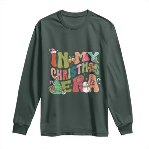 In My Christmas Era Long Sleeve Shirt Cute Groovy Holiday Xmas TS10 Dark Forest Green Print Your Wear