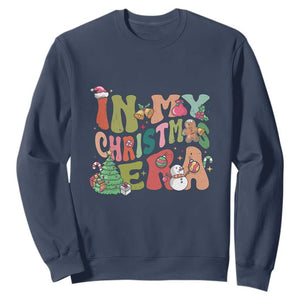 In My Christmas Era Sweatshirt Cute Groovy Holiday Xmas TS10 Navy Print Your Wear