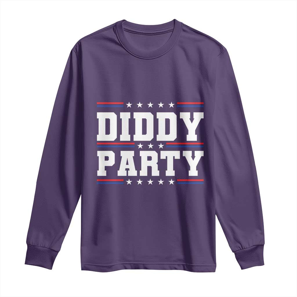 Diddy Party Long Sleeve Shirt Funny Offensive Humorous Saying TS10 Purple Print Your Wear