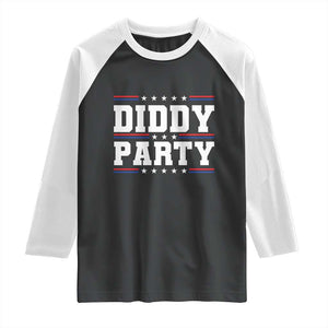 Diddy Party Raglan Shirt Funny Offensive Humorous Saying TS10 Black White Print Your Wear