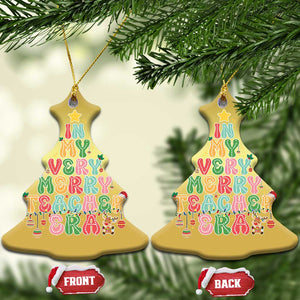 Xmas Teacher Christmas Ornament In My Very Merry Teacher Era Tree TS10 Christmas Tree Gold Print Your Wear