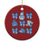 Coquette Bow Christmas Ornament Cozy Winter Xmas Gift Blue Holiday TS10 Print Your Wear