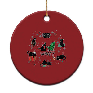 Cute Cat Xmas Christmas Ornament What? Funny Meowy Catmas Gift For New Year TS10 Print Your Wear