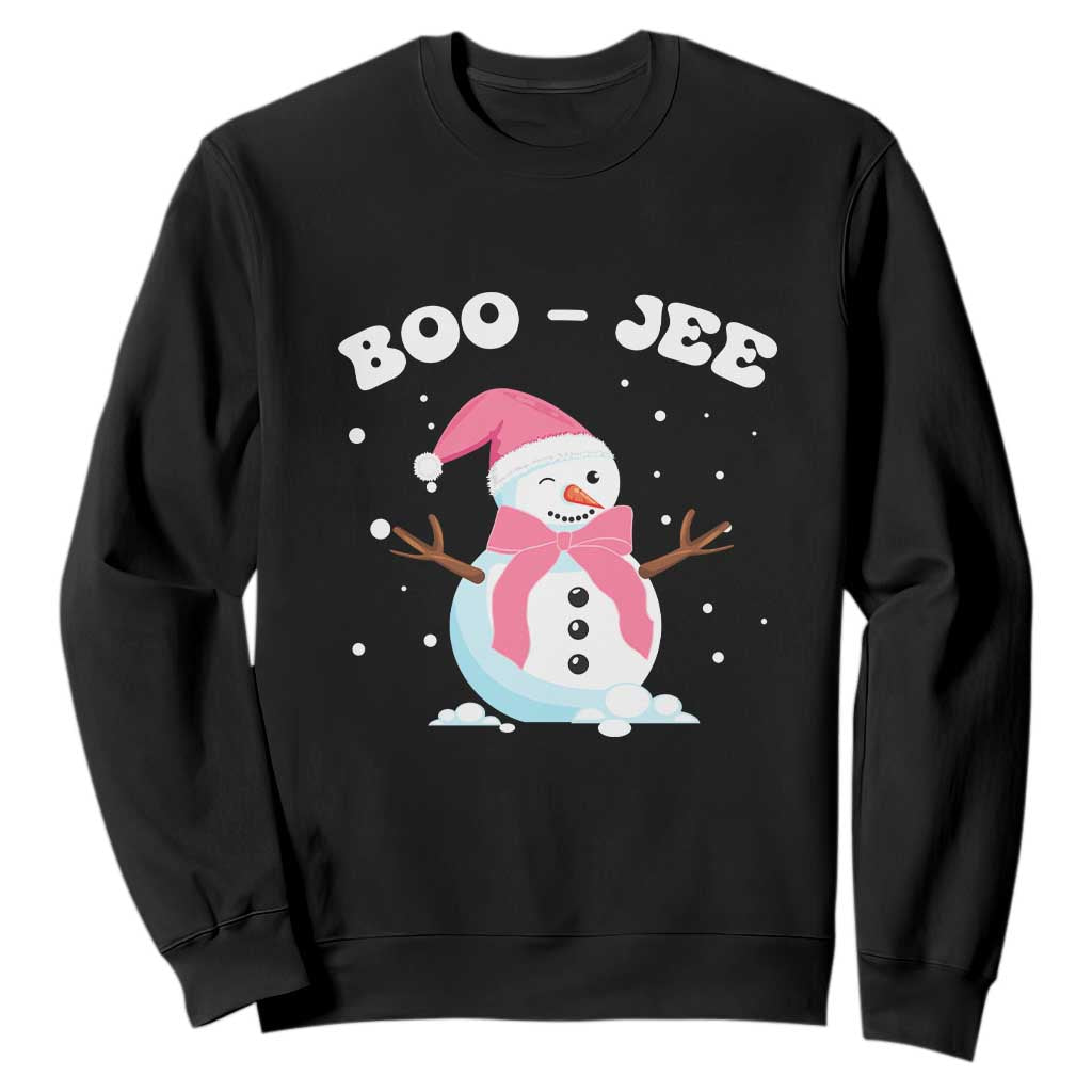 Bougie Snowman Sweatshirt Pink Christmas Xmas Gifts TS10 Black Print Your Wear