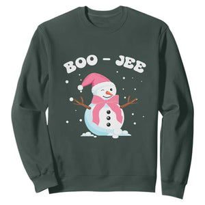 Bougie Snowman Sweatshirt Pink Christmas Xmas Gifts TS10 Dark Forest Green Print Your Wear