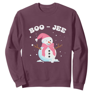 Bougie Snowman Sweatshirt Pink Christmas Xmas Gifts TS10 Maroon Print Your Wear