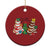 Xmas Cake Tree Bow Christmas Ornament Tis The Season TS10 Print Your Wear