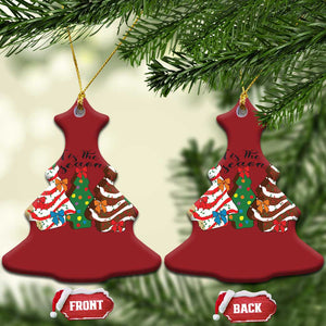 Xmas Cake Tree Bow Christmas Ornament Tis The Season TS10 Christmas Tree Red Print Your Wear