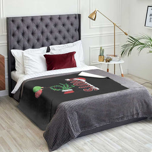 Funny Couples Christmas Throw Blanket Chest And Nuts Matching Holiday Skeleton Hand TS10 Print Your Wear
