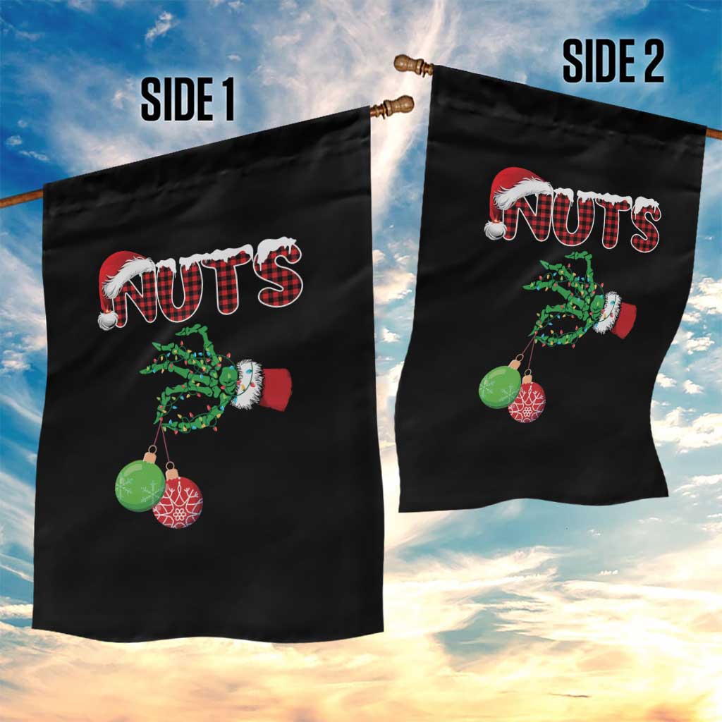 Funny Couples Christmas Garden Flag Chest And Nuts Matching Holiday Skeleton Hand TS10 Print Your Wear