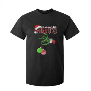 Funny Couples Christmas T Shirt For Kid Chest And Nuts Matching Holiday Skeleton Hand TS10 Black Print Your Wear