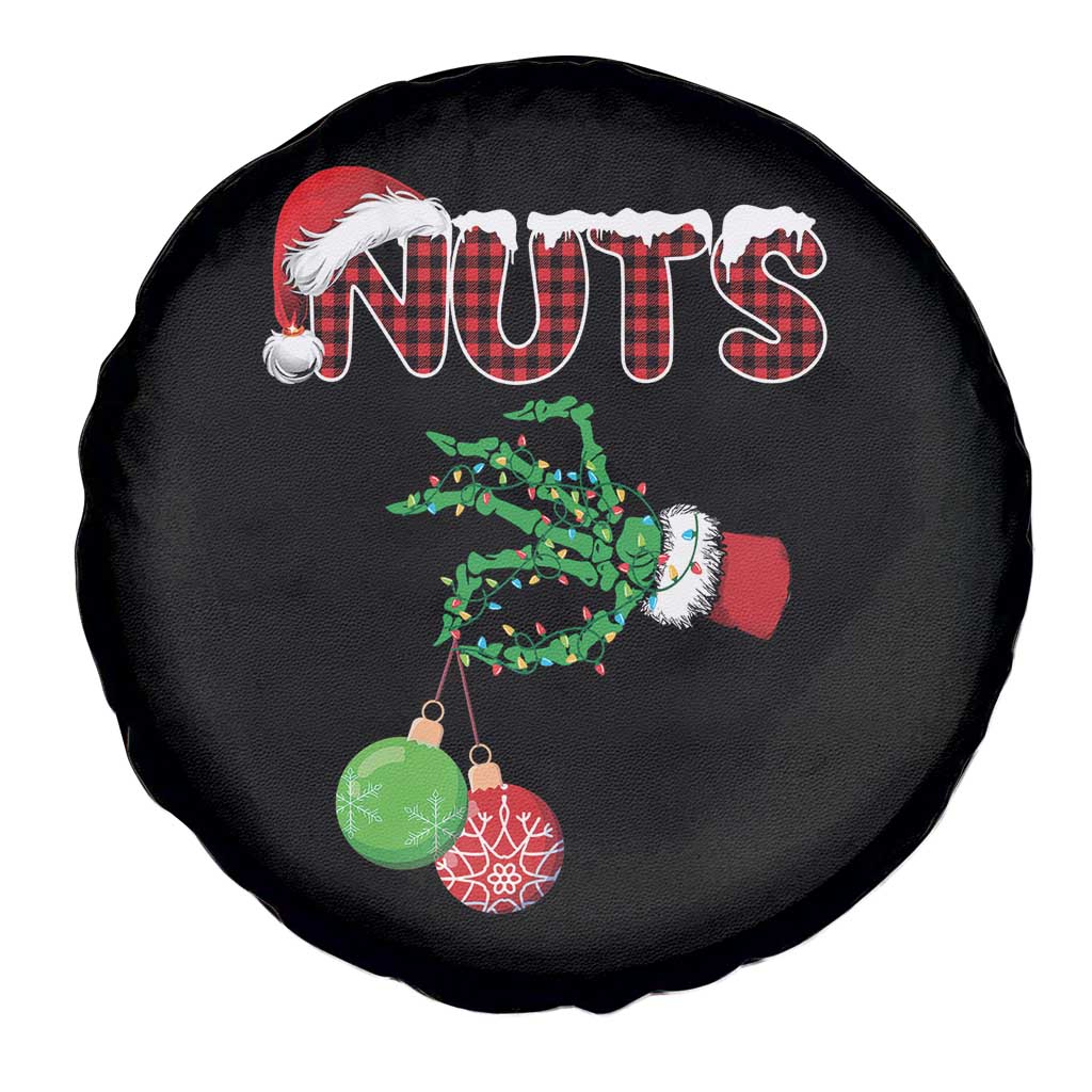 Funny Couples Christmas Spare Tire Cover Chest And Nuts Matching Holiday Skeleton Hand TS10 Print Your Wear