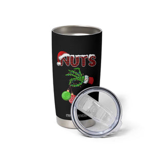 Funny Couples Christmas Tumbler Cup Chest And Nuts Matching Holiday Skeleton Hand TS10 Print Your Wear