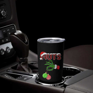 Funny Couples Christmas Tumbler Cup Chest And Nuts Matching Holiday Skeleton Hand TS10 Print Your Wear