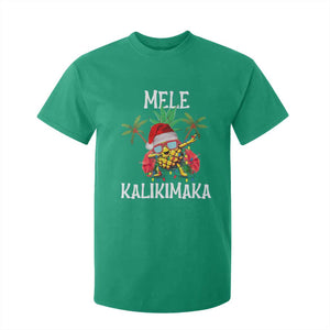 Hawaii Christmas T Shirt For Kid Mele Kalikimaka Hawaiian Pineapple Xmas Lights Santa Hat TS10 Irish Green Print Your Wear