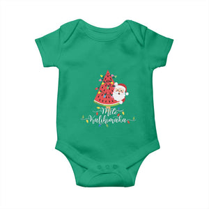 Mele Kalikimaka Hawaiian Christmas Santa Baby Onesie Watermelon Summer Tree Tropical Xmas TS10 Irish Green Print Your Wear