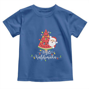 Mele Kalikimaka Hawaiian Christmas Santa Baby Shirt Watermelon Summer Tree Tropical Xmas TS10 Royal Blue Print Your Wear