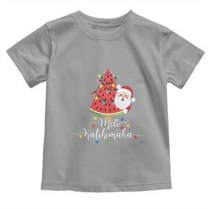 Mele Kalikimaka Hawaiian Christmas Santa Baby Shirt Watermelon Summer Tree Tropical Xmas TS10 Sport Gray Print Your Wear