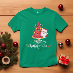 Mele Kalikimaka Hawaiian Christmas Santa T Shirt Watermelon Summer Tree Tropical Xmas TS10 Irish Green Print Your Wear