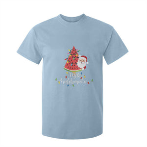 Mele Kalikimaka Hawaiian Christmas Santa T Shirt For Kid Watermelon Summer Tree Tropical Xmas TS10 Light Blue Print Your Wear