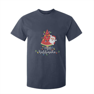 Mele Kalikimaka Hawaiian Christmas Santa T Shirt For Kid Watermelon Summer Tree Tropical Xmas TS10 Navy Print Your Wear