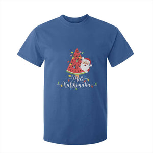 Mele Kalikimaka Hawaiian Christmas Santa T Shirt For Kid Watermelon Summer Tree Tropical Xmas TS10 Royal Blue Print Your Wear