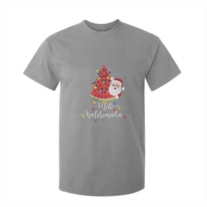 Mele Kalikimaka Hawaiian Christmas Santa T Shirt For Kid Watermelon Summer Tree Tropical Xmas TS10 Sport Gray Print Your Wear