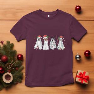 Christmas Ghost Dog T Shirt TS10 Maroon Print Your Wear