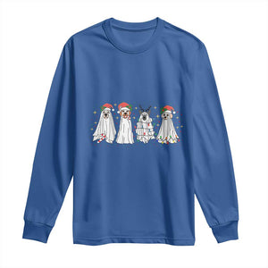 Christmas Ghost Dog Long Sleeve Shirt TS10 Royal Blue Print Your Wear