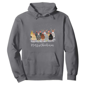 ute Christmas Chickens Hoodie Xmas Farm Animals TS10 Charcoal Print Your Wear